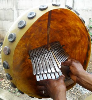 Playing mbira in deze