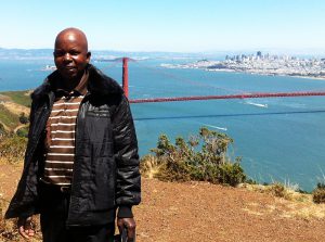 Leonard Chiyanike Visits the Golden Gate Bridge in California 2012