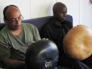 Eric Ferrer & Leonard Chiyanike Play Mbira at 2012 Mbira Camp