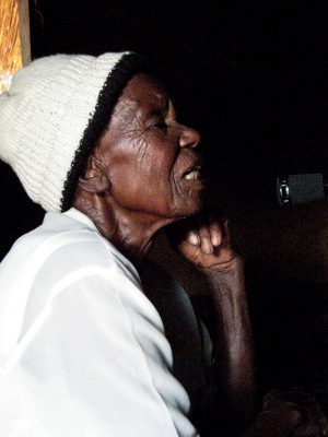 Recording 86-year old Ambuya Botsa, lead singer of Tangai Chinyakare, in 2010