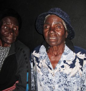 Female Elders of the Dzepasichigare Singers preparing to be recorded in 2009 at Magaya Village, Mhondoro